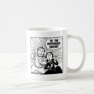 Taza De Café Al panel del motor de diferencia