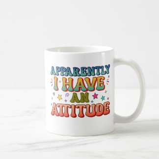 Taza De Café Al parecer tengo una actitud retro divertida