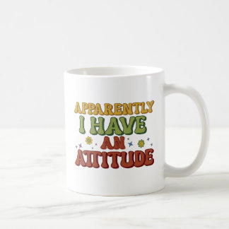 Taza De Café Al parecer tengo una actitud Retro Groovy 