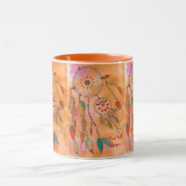 Taza de café al sudoeste del nativo americano de