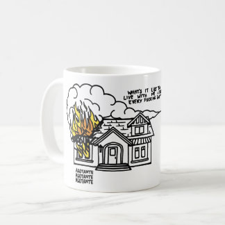 Taza De Café Al tazón del café del corazón de la muerte