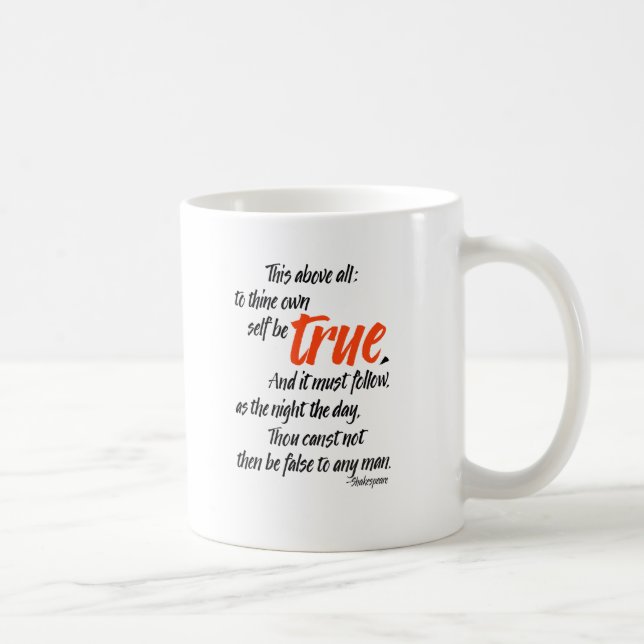 Taza De Café Al thine posea al uno mismo sea verdad (Derecha)