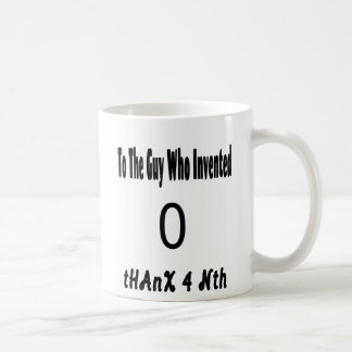 Taza De Café Al tipo que inventó 0.0.4.º profesor de matemática