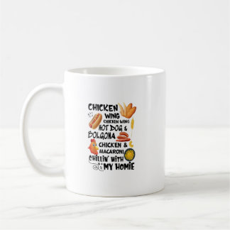 Taza De Café Ala de pollo cocida Ala de pollo Perro caliente Bo