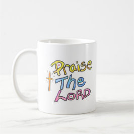 Taza De Café «Alaba al SEÑOR» con Cross Christian 