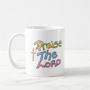 Taza De Café «Alaba al SEÑOR» con Cross Christian 