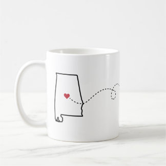 Taza De Café Alabama a Virginia - Heart2Heart Coffee Mug