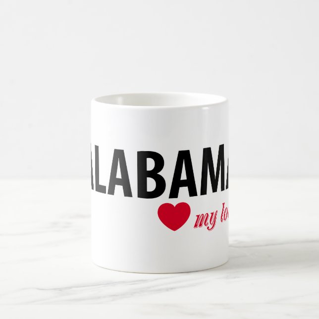 Taza De Café Alabama mi amor (Centro)