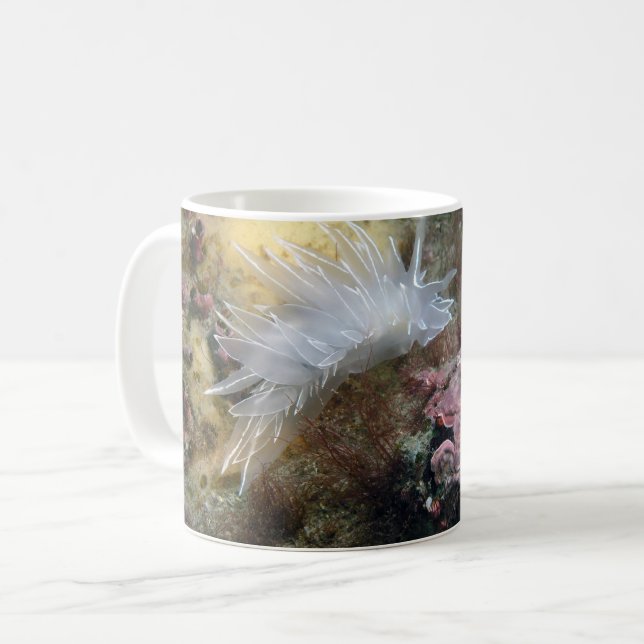 Taza De Café Alabaster Nudibranch (Anverso izquierdo)