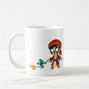 Taza De Café Aladdín zombie y genio zombie