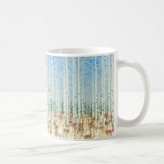 Taza De Café álamos tembloses en invierno