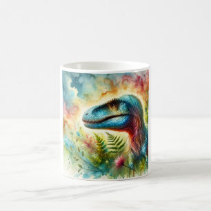 Taza De Café Alamosaurus in Watercolor 160724AREF225 - Watercol