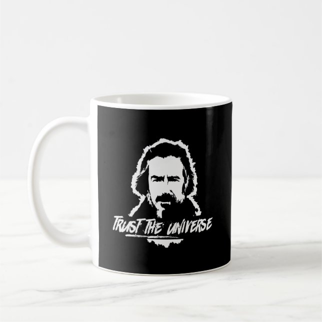 Taza De Café Alan Watts Confía En El Universo (Izquierda)