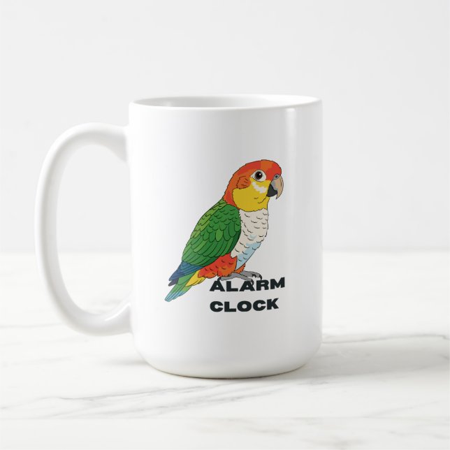 Taza De Café Alarm Clock Sun Conure –  (Izquierda)