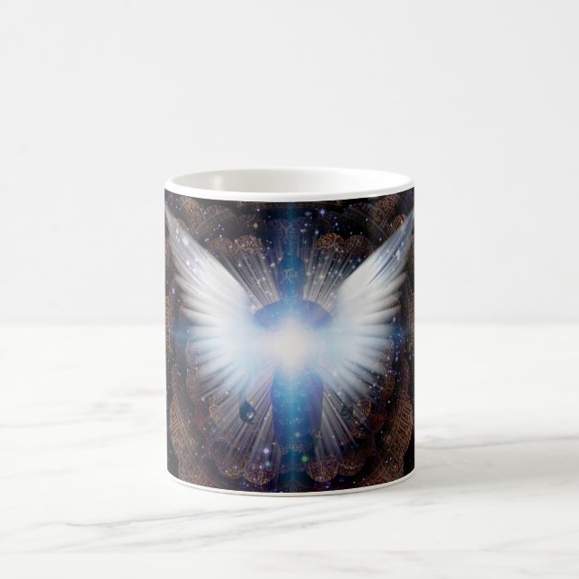 Taza De Café Alas brillantes y aura (Centro)