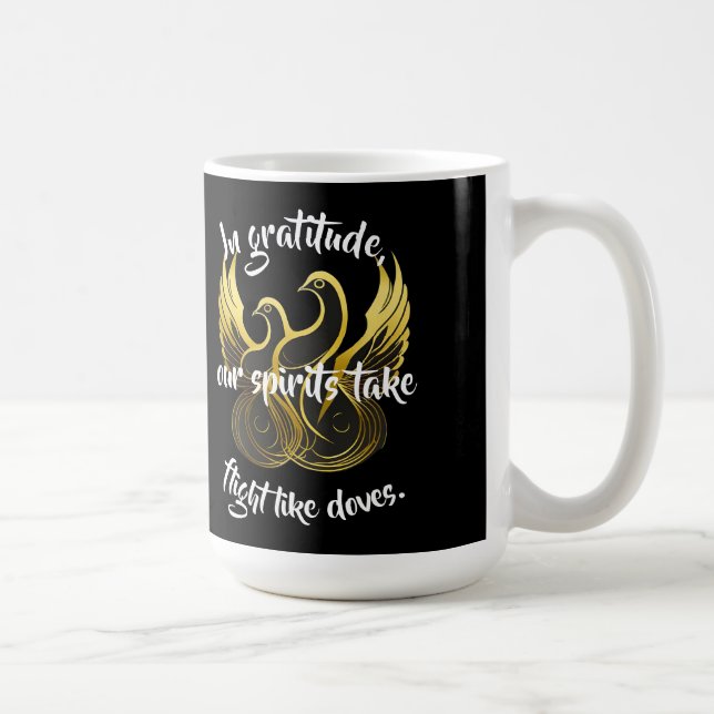 Taza de café Alas de Agradecimiento (Derecha)