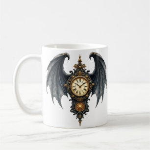 Taza De Café Alas de la Eternidad – El Guardián Atemporal. 