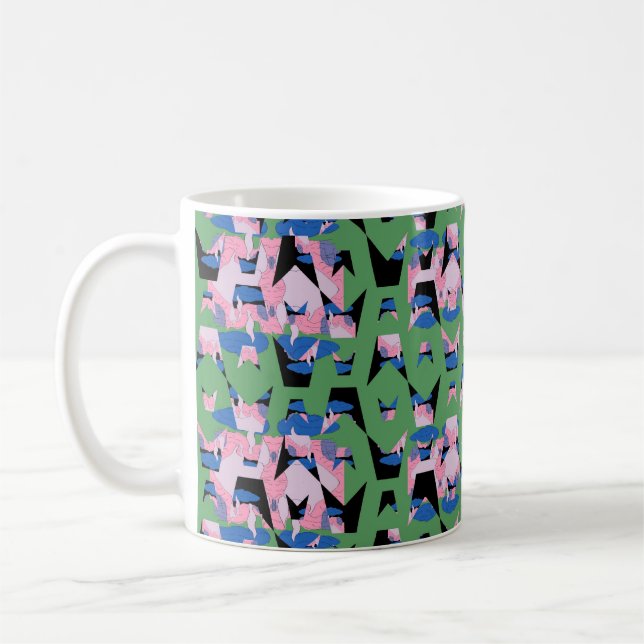 Taza De Café Alas de llama celestial contenidas (Izquierda)