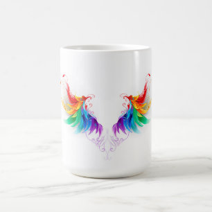 Taza De Café Alas del arco iris fluidas