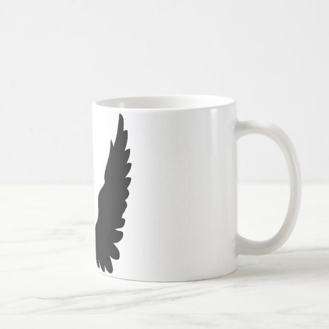 Taza De Café alas negras del ángel (Derecha)
