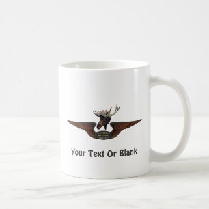 Taza De Café Alas piloto de Moose Bush volador
