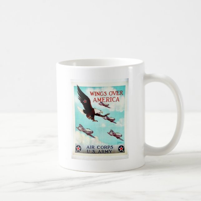 Taza De Café Alas sobre América (Derecha)
