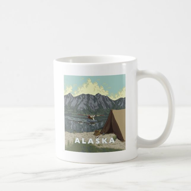 Taza De Café Alaska Bush Plane Souvenirs (Derecha)