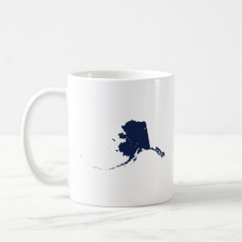 Taza De Café Alaska en azul y oro