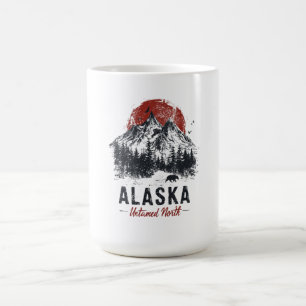 Taza De Café Alaska Indómito Norte Montaña Desierto Exterior