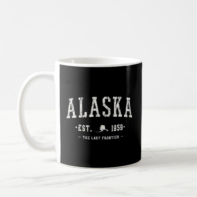 Taza De Café Alaska La Última Frontera Alaska Est 1959 (Izquierda)