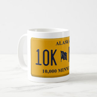 Taza De Café Alaska License Plate mug