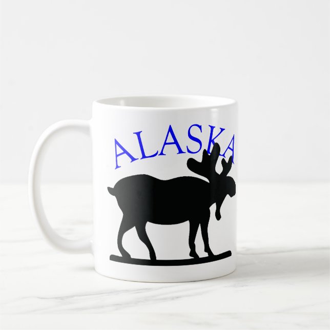 Taza De Café Alaska Moose (Izquierda)