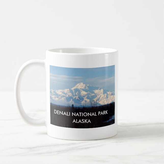 Taza De Café Alaska, Mt Mckinley, Denali, Talkeetna, (Izquierda)