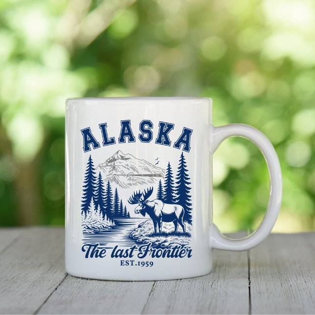 Taza De Café Alaska Nature Escape with Moose (Subido por el creador)
