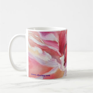Taza De Café Alaska Peonies: Bomba de vidrio floral