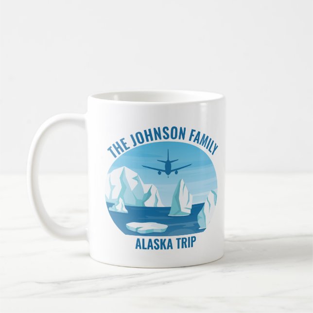 Taza De Café Alaska Personalizado de vacaciones familiares Keep (Izquierda)