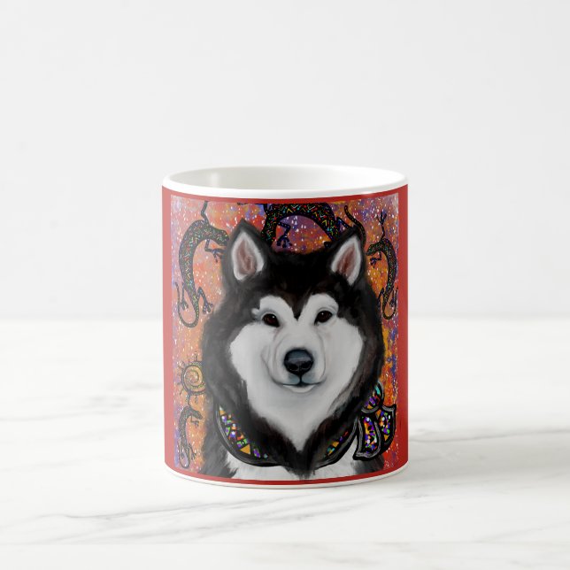 Taza De Café Alaskan Malamute (Centro)