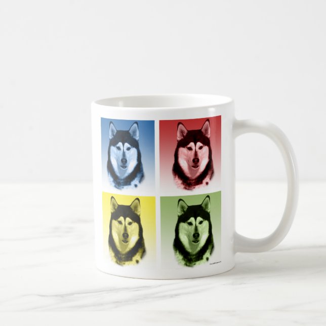 Taza De Café Alaskan Malamute Pop (Derecha)