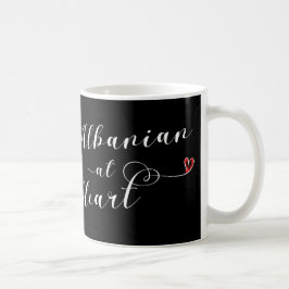 Taza De Café Albanés en Heart Mug, Albania