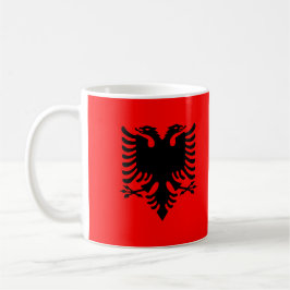 Taza De Café Albania Bandera Cerámica Mug