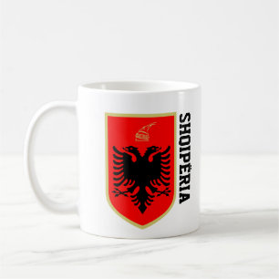 Taza De Café Albania Café de Café de Escudo