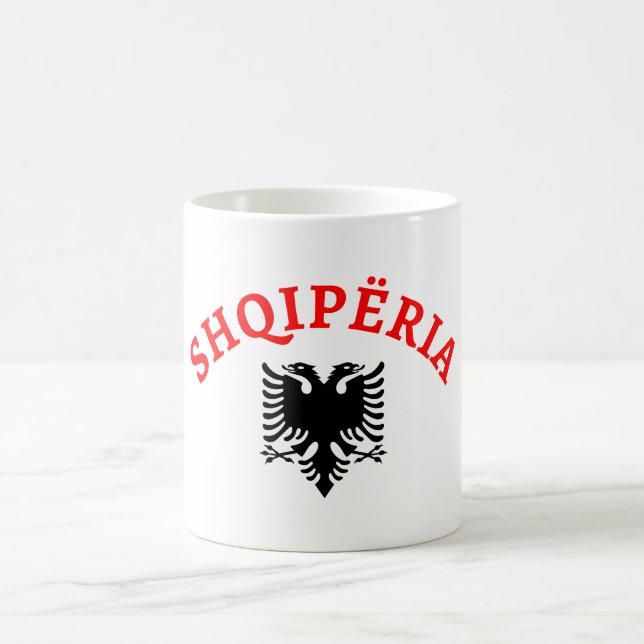 Taza De Café Albania y águila - shqiponja del dhe de Shqiperia (Centro)