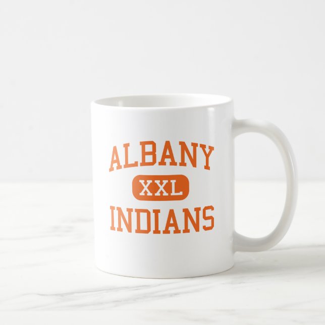 Taza De Café Albany - indios - High School secundaria - Albany (Derecha)