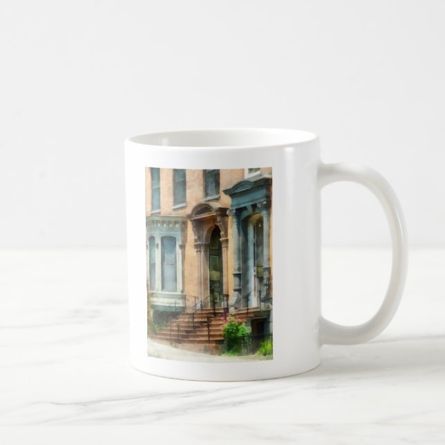 Taza De Café Albany NY Brownstone (Derecha)