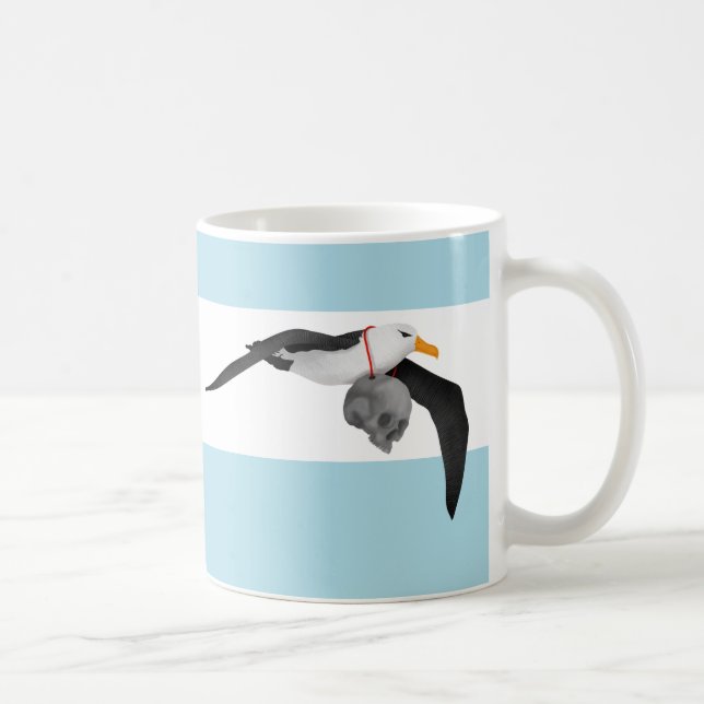 Taza De Café Albatros Voladores Con Calavera Humana (Derecha)