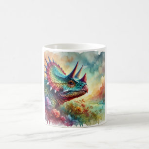 Taza De Café Albertaceratops in Nature 240824AREF125 - Watercol