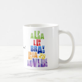 Taza De Café Albin 25 Alfabeto fonético