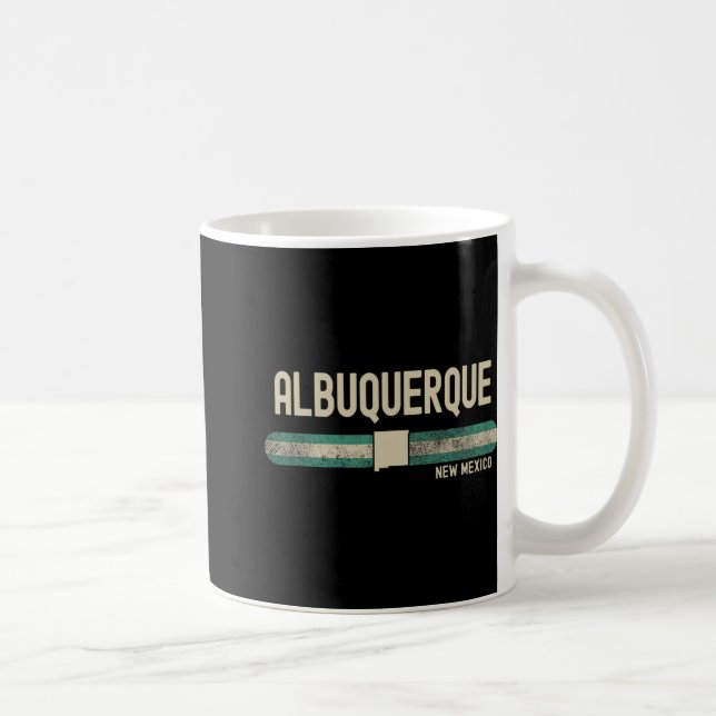 Taza De Café Albuquerque Nm Nuevo México Viajes y Estilo de los (Derecha)