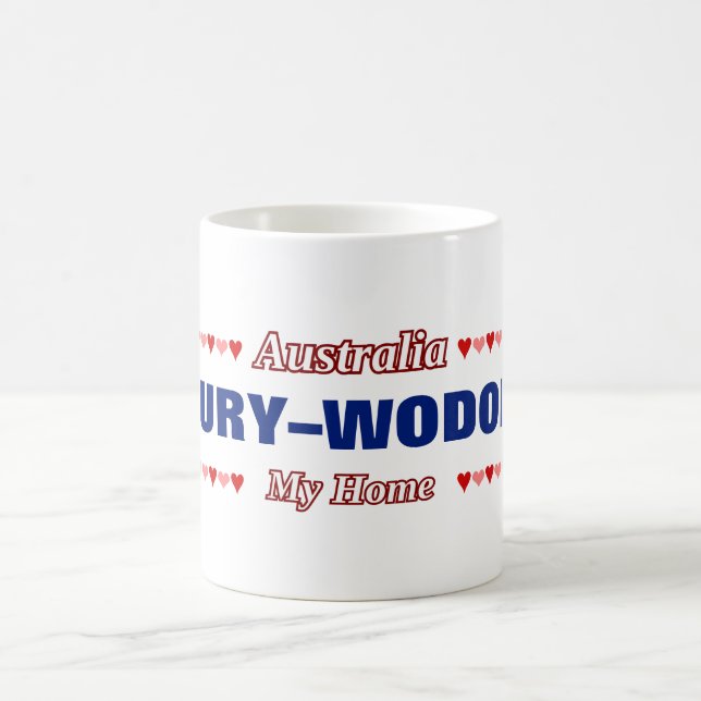 Taza De Café ALBURY-WODONGA - Mi hogar - Australia;Corazones (Centro)