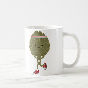 Taza De Café Alcachofa corriente retra